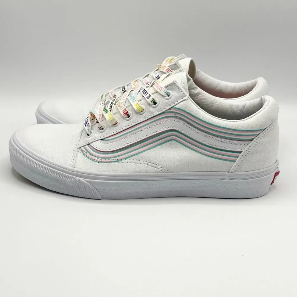 Vans Old Skool Pride White Sneakers - US Men’s 10